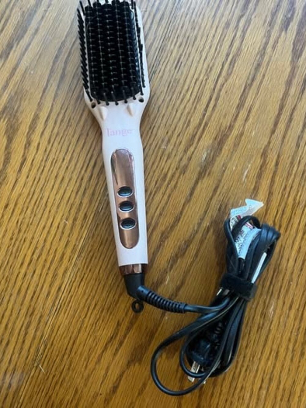 L'ange Le Vite Ceramic Straightening Brush – Blush Pink
